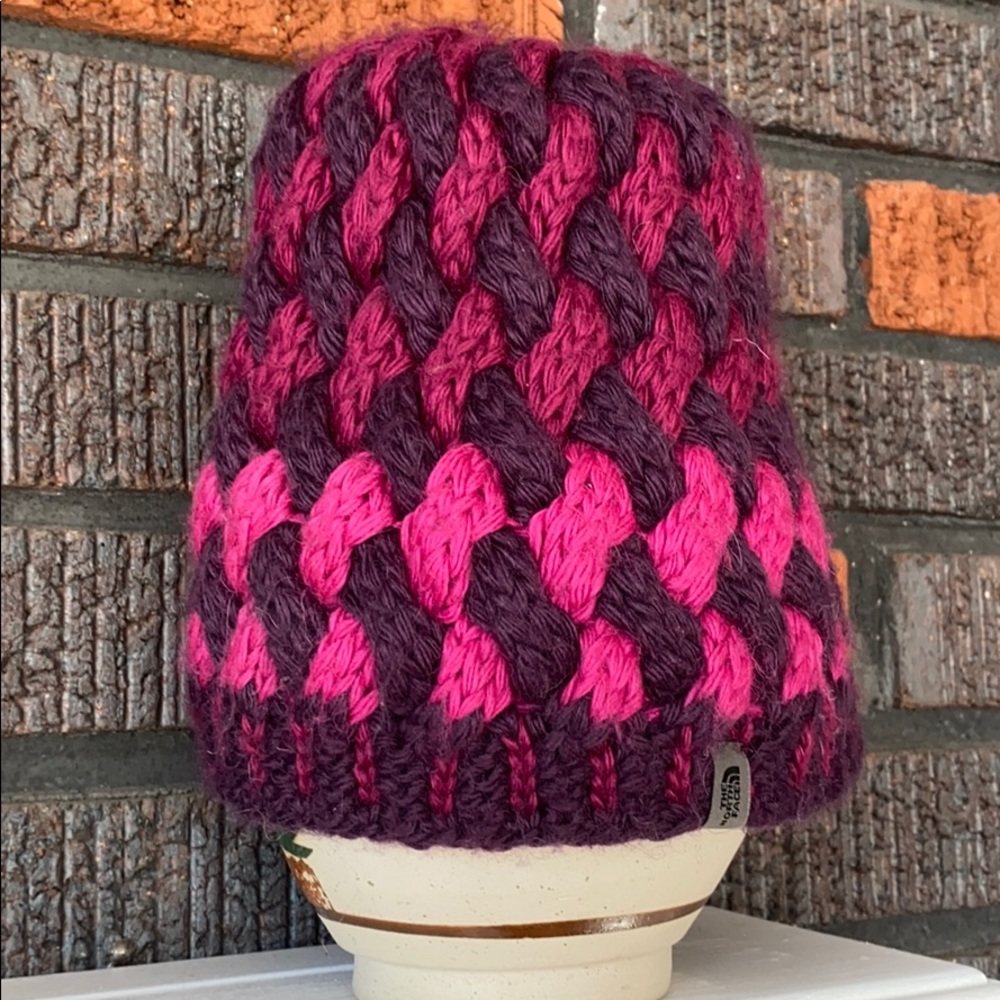 The North Face Plum and pink beannie